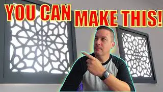 HOW TO LASER CUT PROJECTS LARGER THAN YOUR LASER | Oversized Window Decorative Panel Project