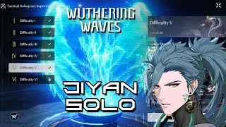 Jiyan Lv.60 Solo Styling VS Tactical Hologram V : Impermanence Heron Lv.80 | Wuthering Waves