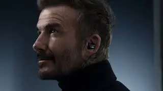 David Beckham wears Pi8 our flagship in-ear True Wireless earbuds