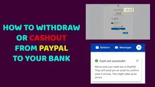 How to Cash out or withdraw money from your paypal to your Dollar bank account