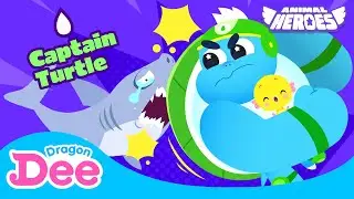 Captain Turtle | Help! Animal Heroes! 🚨 | Dragon Dee Songs for Children