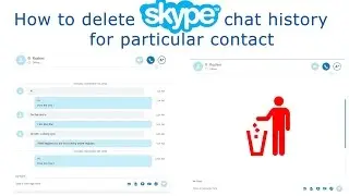 How to delete skype chat history for a particular contact