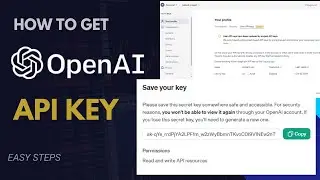 How to get OpenAI API Key | ChatGPT API