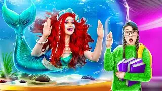 How to become Mermaid 🧜 Amazing Life Hacks & Tips By 123Go!