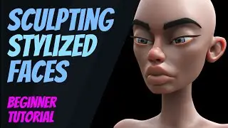 Sculpting a Stylized Face - Detailed Beginners Tutorial - Blender 3