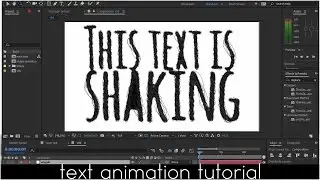 Flomotion after effects tutorial: Text wiggle, scribble, shake and jitter tutorial