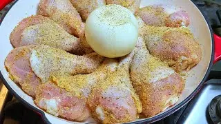 Add one onion to chicken for a simple tasty meal | ONION CHICKEN Recipe EASY!