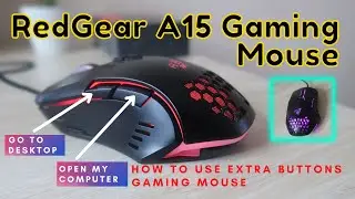 How to use extra buttons on gaming mouse | RedGear A15 Gaming Mouse Review | How to use?