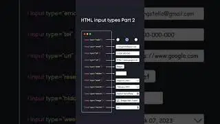 HTML Inputs 