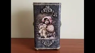 Карандашница из жестяной банки от чая своими руками. DIY.   Do-it-yourself pencil can of tea can.