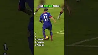 Top 5 Open Goal Misses
