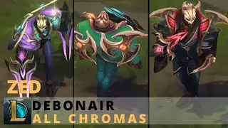 Debonair Zed All Chromas - League of Legends