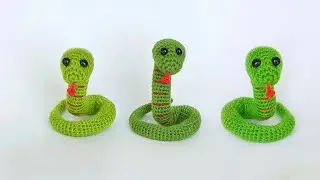 Невероятно🐍Легко и просто . Как вязать маленькую ЗМЕЮ крючком🐍