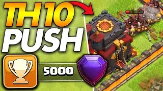 TH10 STARTS TROPHY PUSH TO LEGEND LEAGUE!! | Clash of Clans