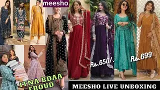 25 Meesho Huge *Trendy* Anarkali Haul || Omg 😭इतना बड़ा Froud  हो गया 🤭|| Under Rs.? || Festive Haul😍