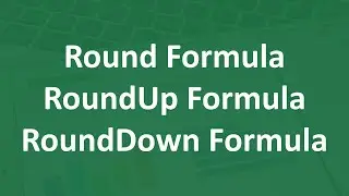 Excel ROUND Function | ROUNDUP Function in Excel