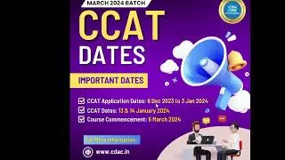 CDAC CCAT March 2024 | cdac ccat | cdac ccat exam march 2024  | cdac ccat preparation #cdac