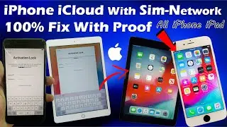 All iPhone & iPad iCloud Bypass With Sim Network | unlock Activation Lock Without apple id