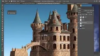 Sky castle  Photoshop Layer masking