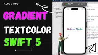 Make Gradient TextColor in UIKit Label Swift5 Xcode 14