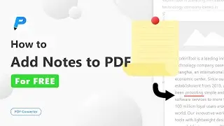 How to Add Notes to PDF for Free | WorkinTool PDF Converter