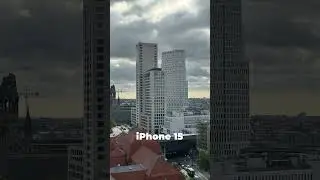 FIRST iPhone vs iPhone 15 Pro! Camera Test!  #iphone #iphone15pro