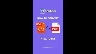 How to covert HTML to PDF with DeftPDF! #shorts #fileconverter