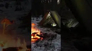 Feeling COLD? Build yourself an A-frame SURVIVAL SHELTER!