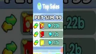 Top sales on pet sim 99 today #psm99 #subscribe #gamemasterf2p  #petsim99