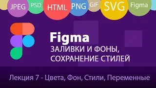 Figma - ч3:  Задание цвета, выбор фона (цвет, градиент, картинка), Создание стилей и переменных.