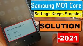 Fix settings keeps stopping samsung m01 Core problem | samsung m01 core settings keeps stopping