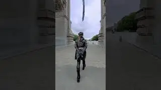 cuffed through the triumphal arch to the cannons / gefesselt durch den Triumphbogen - Brüssel