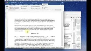 using EndNote X7 to insert and manage refereneces