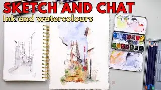 Sketch and Chat - Live Ink and Watercolours