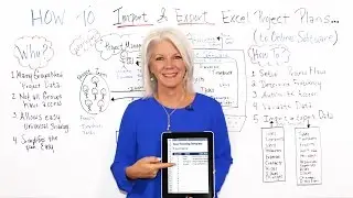 How to Import and Export Excel Project Plans - Project Management Training