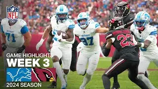 Detroit Lions vs. Arizona Cardinals Game Highlights | NFL Season 2024 Week 3