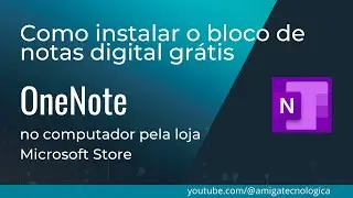 Instalar bloco de notas GRÁTIS OneNote pela loja do Windows