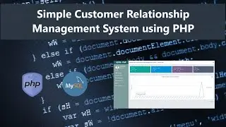 Simple Customer Relationship Management CRM System using PHP DEMO