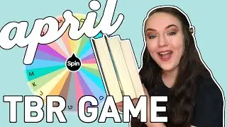 random letter generator picks my april TBR 2021! // spinner wheel TBR GAME chooses books to read