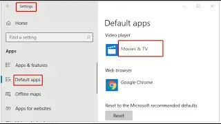 How to set windows media player as the default on windows 10 computer