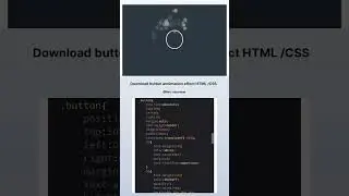 Download button annimation effect using HTML CSS JS project 2024 #html5 #css #js #webdeveloper