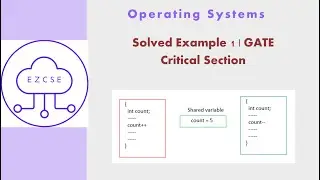 OS27a - Solved Example 1 | Critical Section | GATE