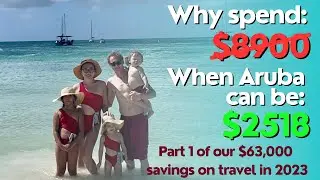 Caribbean VACATION with kids | ARUBA with family | Savings on travel | Travel hacks and tips 2024