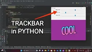 Trackbar for color chaning in Python with OpenCv Library || Open Cv Library in Python || Python Code