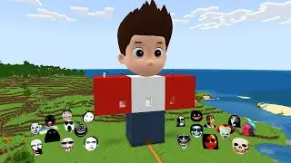 Spawn Ryder (Paw Patrol) House With 100 Nextbots in Minecraft - Gameplay - Coffin Meme