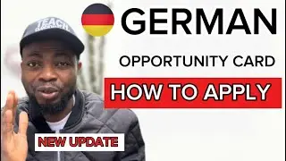 How To Apply For German Opportunity Card (COMPLETE GUIDE)