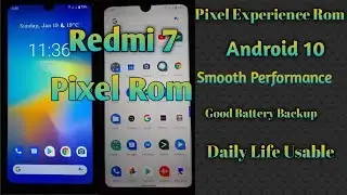 Pixel experience Android 10 For Redmi 7|Smooth rom,Perfect Battery with Genom 1.2|Review and install