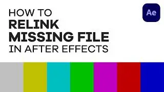 How to Relink Missing Files in After Effect| Fix Missing Files | GraphixGuruz