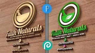 How To Present Logo on 3D Wooden Logo Mockup | Pixellab Tutorial | Photopea Tutorial | Diko Graphics