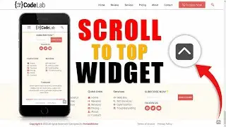 How To Create Elementor Custom Scroll To Top Widget  - [Back To Top Widget]